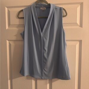 Calvin Klein Sky Blue Sleeveless Blouse